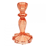 Orange Tall Glass Candle Holder for Taper Candles