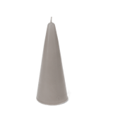 Light Grey Small Cone Candle for Home Decor & Dining Tables