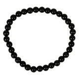 Black Tourmaline Bracelet – Protective Crystal Beads (5mm)