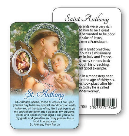 Saint Anthony Prayer Card