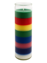 Bougie en verre 7 couleurs