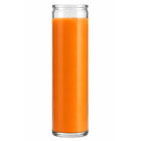 Orange Plain Glass Candle Powerfulhand.com