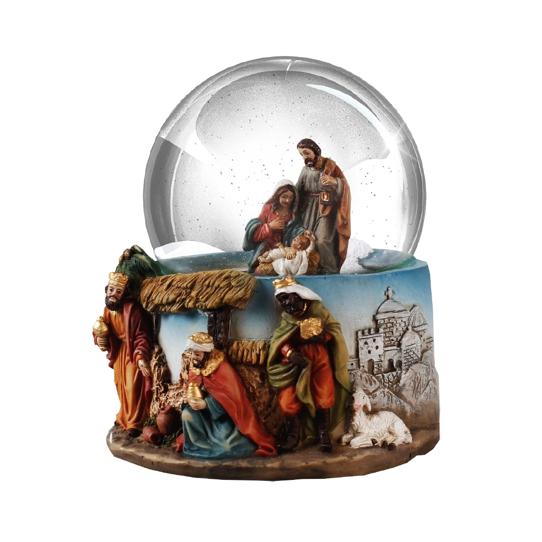 5" Holy Family Resin Nativity Waterball