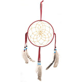 BurgundyNavajoDreamCatcher-Large6Inch