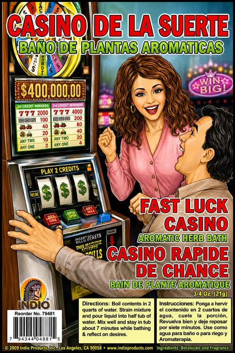 Fast Luck Casino Bath Herbs Envelope Powerfulhand.com