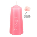 Love Crystal Candle - Rose Quartz
