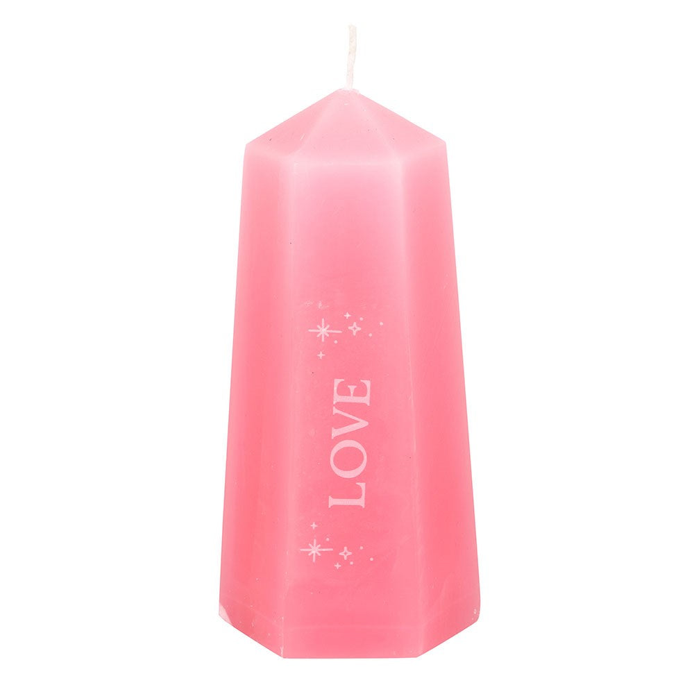 Love Crystal Candle - Rose Quartz