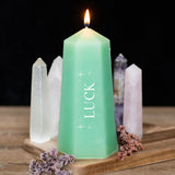 Luck Crystal Candle - Green Aventurine