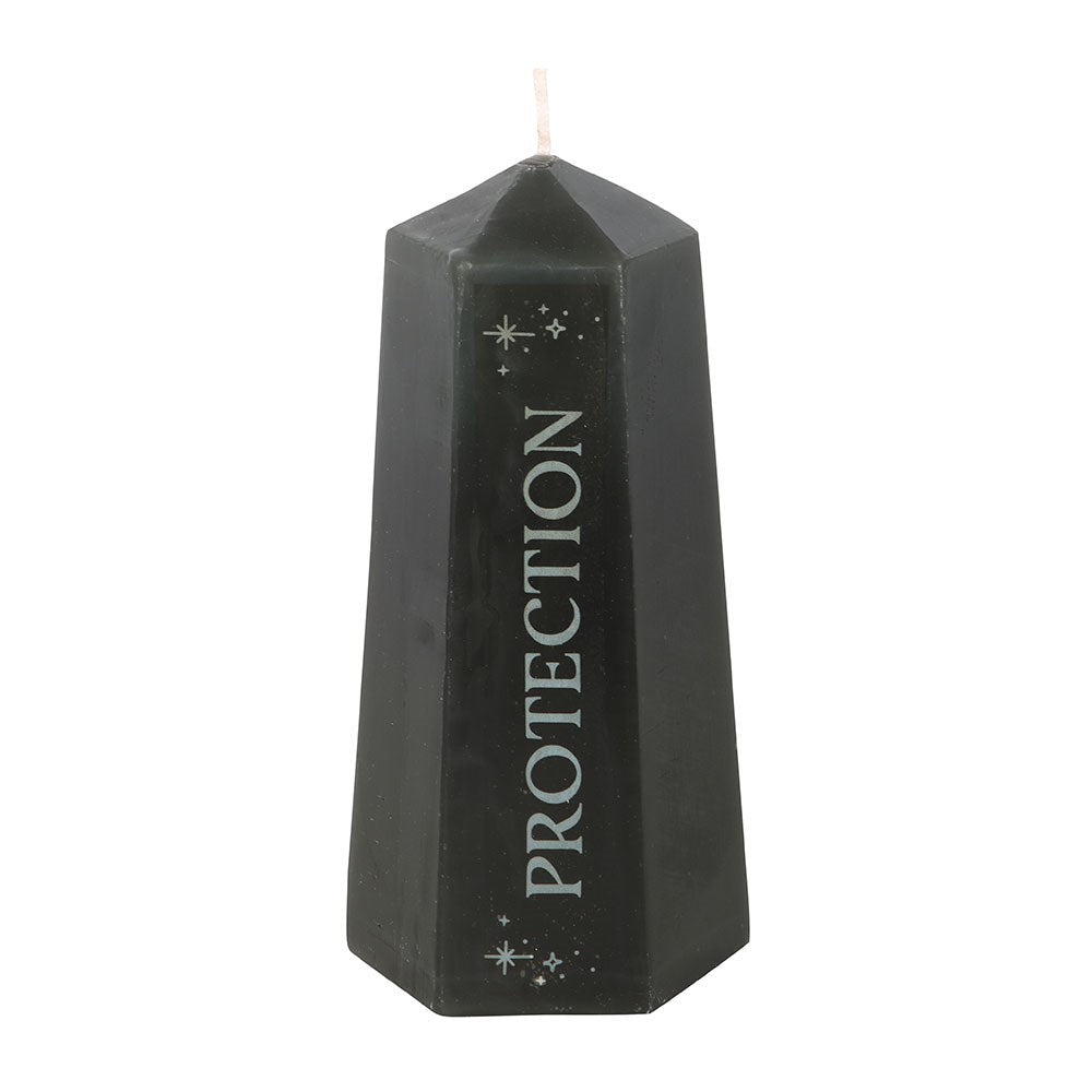 Protection Crystal Candle - Black Obsidian