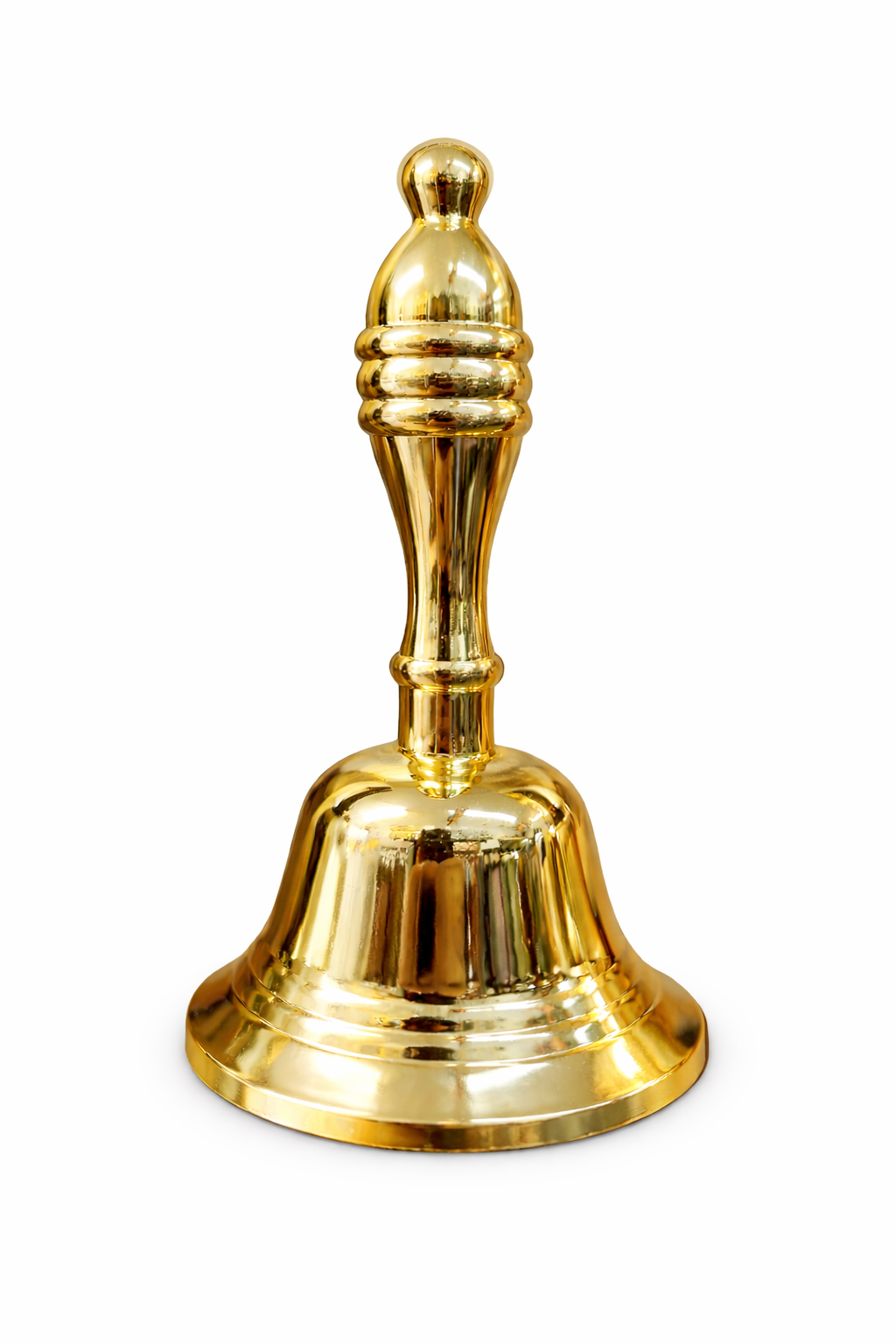 7 Inch Brass Hand Bell for Rituals, Meditation & Altar Use