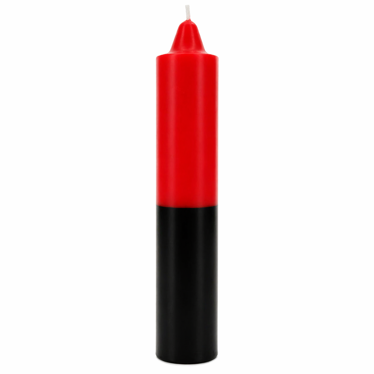 Bougie géante à double action rouge/noire
