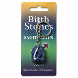 Sagittarius Birthstone Keyring Powerfulhand.com