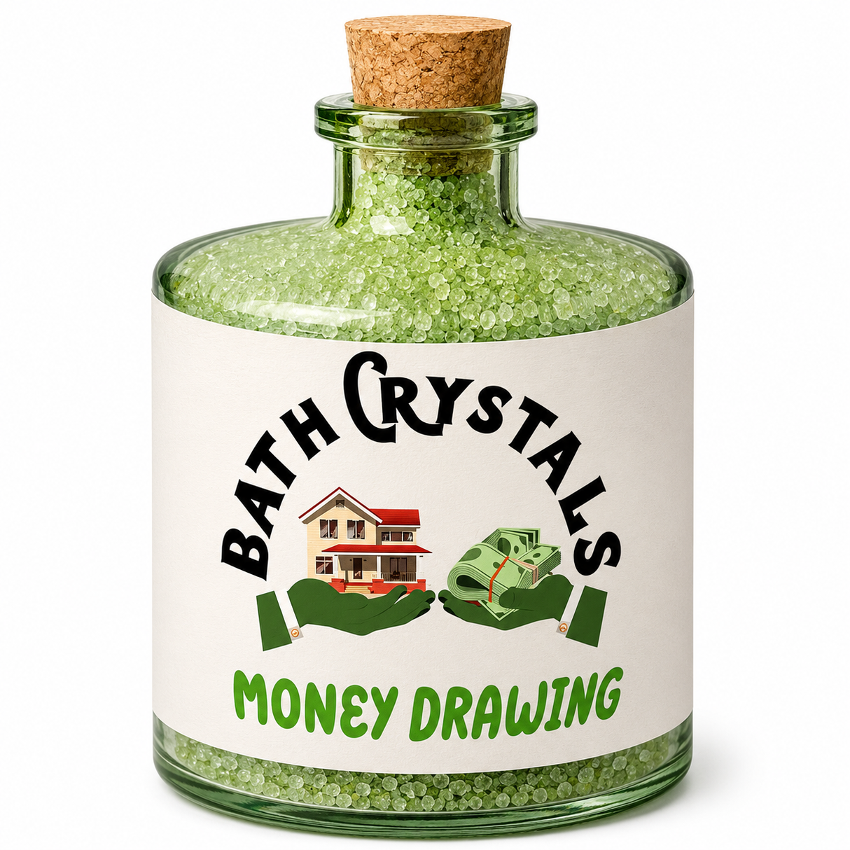 Money Drawing Bath Salt Crystals