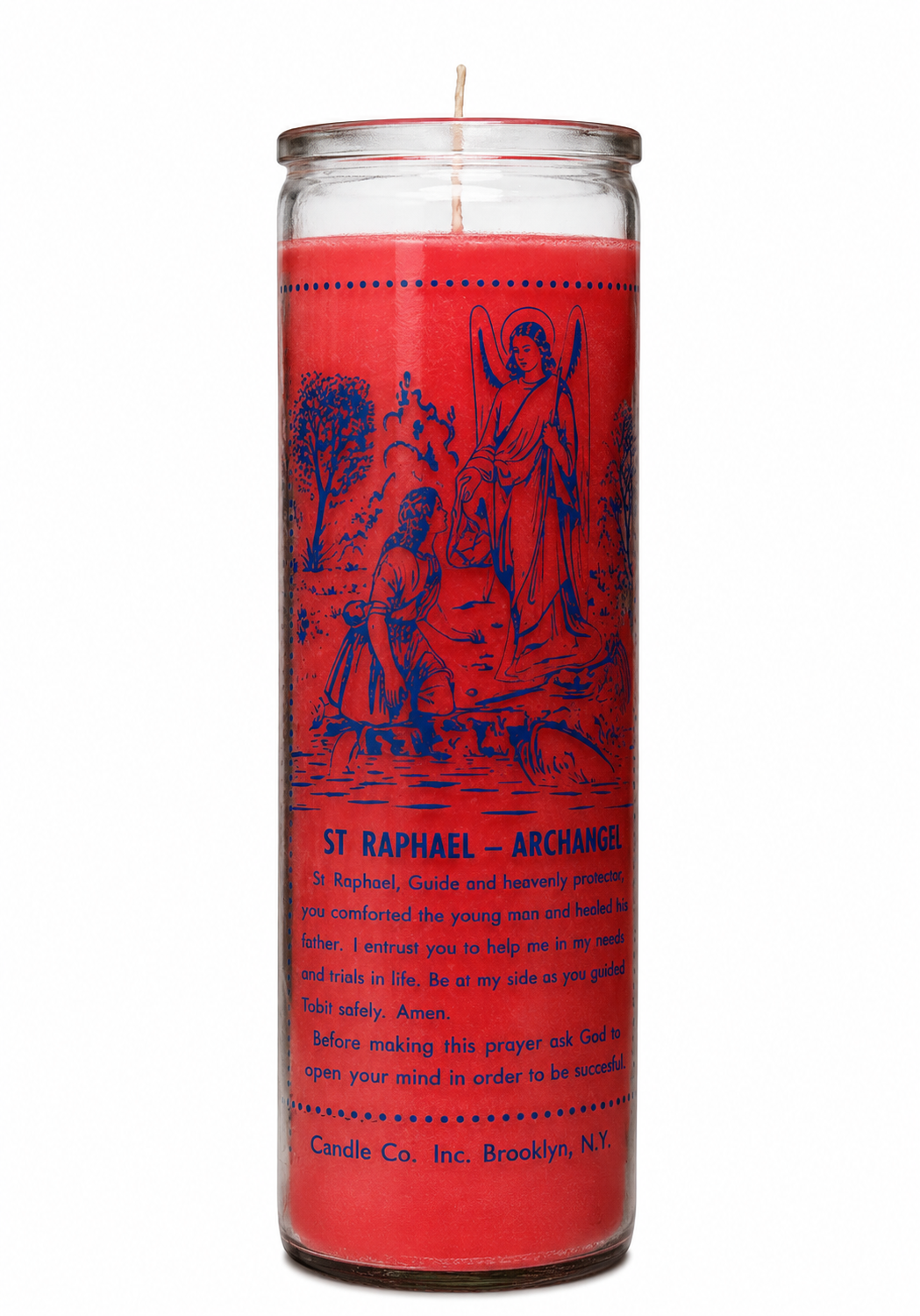 Saint Raphael Crusader Candle