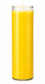 Yellow Plain Glass Candle Powerfulhand.com