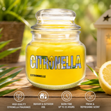 Citronella Small Jar Candle Powerfulhand.com