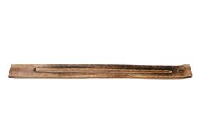 Long Wooden Ash Catcher for Jumbo Incense Sticks (20") Powerfulhand.com
