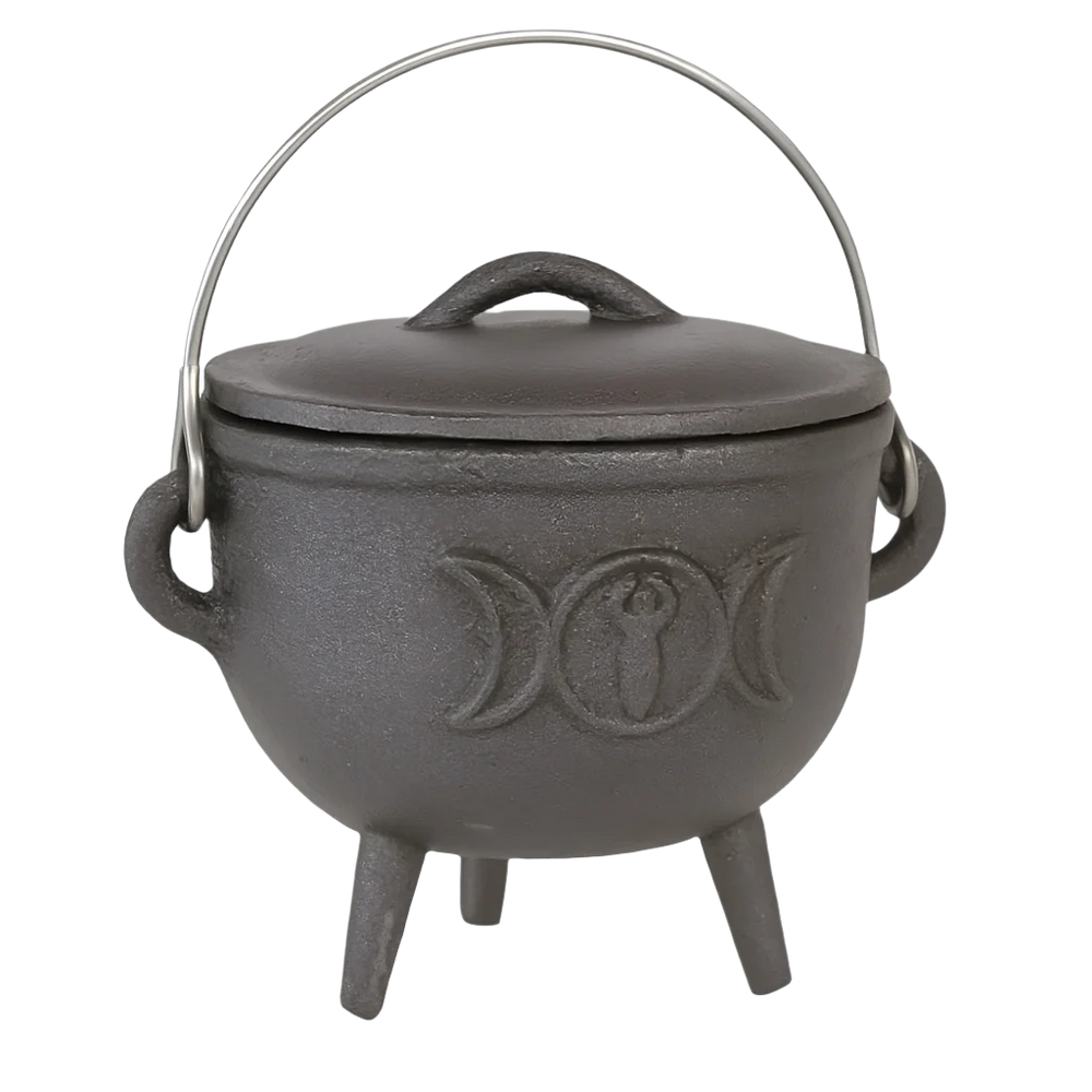 Caldeirão em Ferro Fundido Com Lua Tripla (11cm)