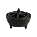 Brûle-encens en fonte noire