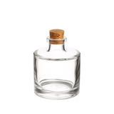 200ml Clear Glass Round Empty Diffuser Bottle (Cork Neck)