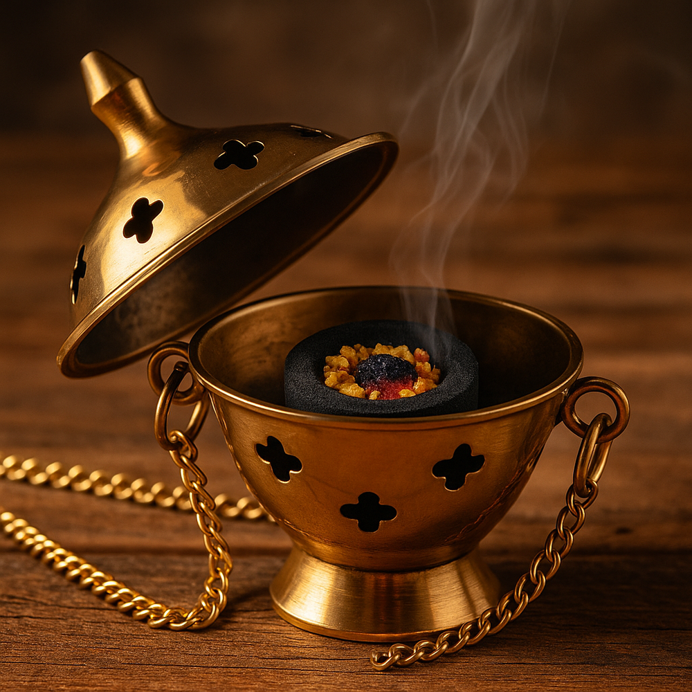 Petit brûleur d'encens suspendu