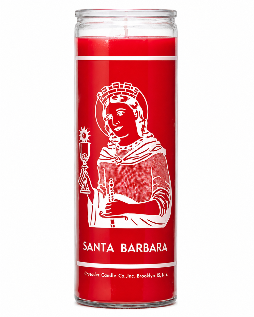Saint Barbara Crusader Candle