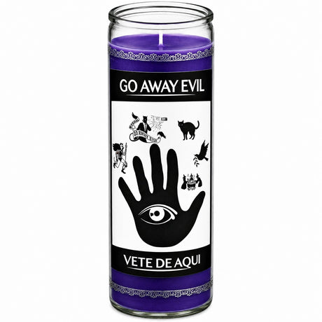 Go Away Evil Candle Powerfulhand.com