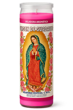 Lady of Guadalupe Dressed Candle Powerfulhand.com