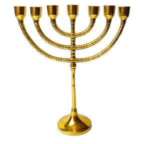 Brass 7 Candle Stick Holder Powerfulhand.com