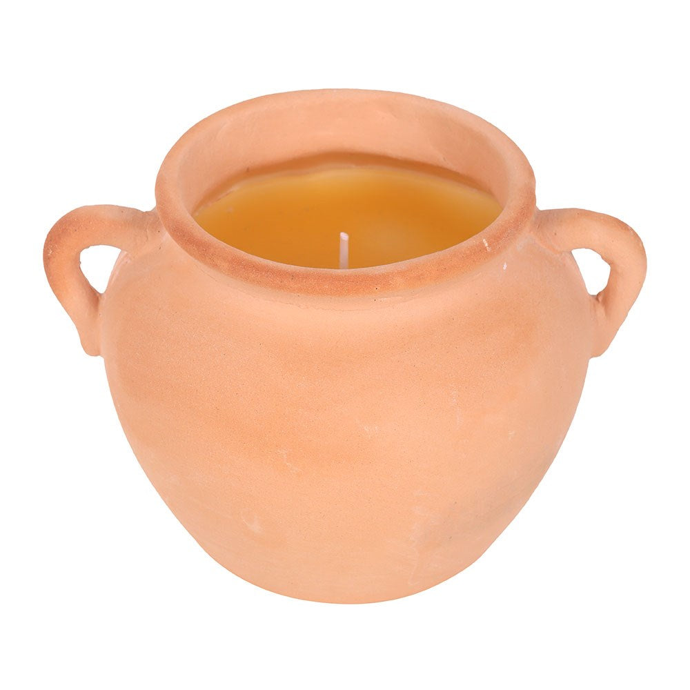 Terracotta Citronella Candle Urn