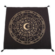 Black Astrology Wheel Cotton Altar Cloth
