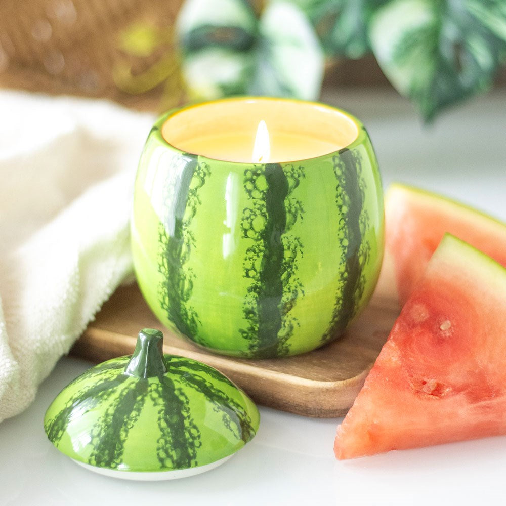 Watermelon Ceramic Candle Jar