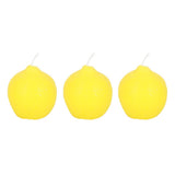 Lemon Shaped Candles - Set of 3