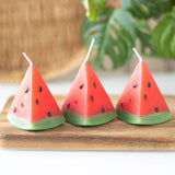 Watermelon Shaped Candles - Set of 3