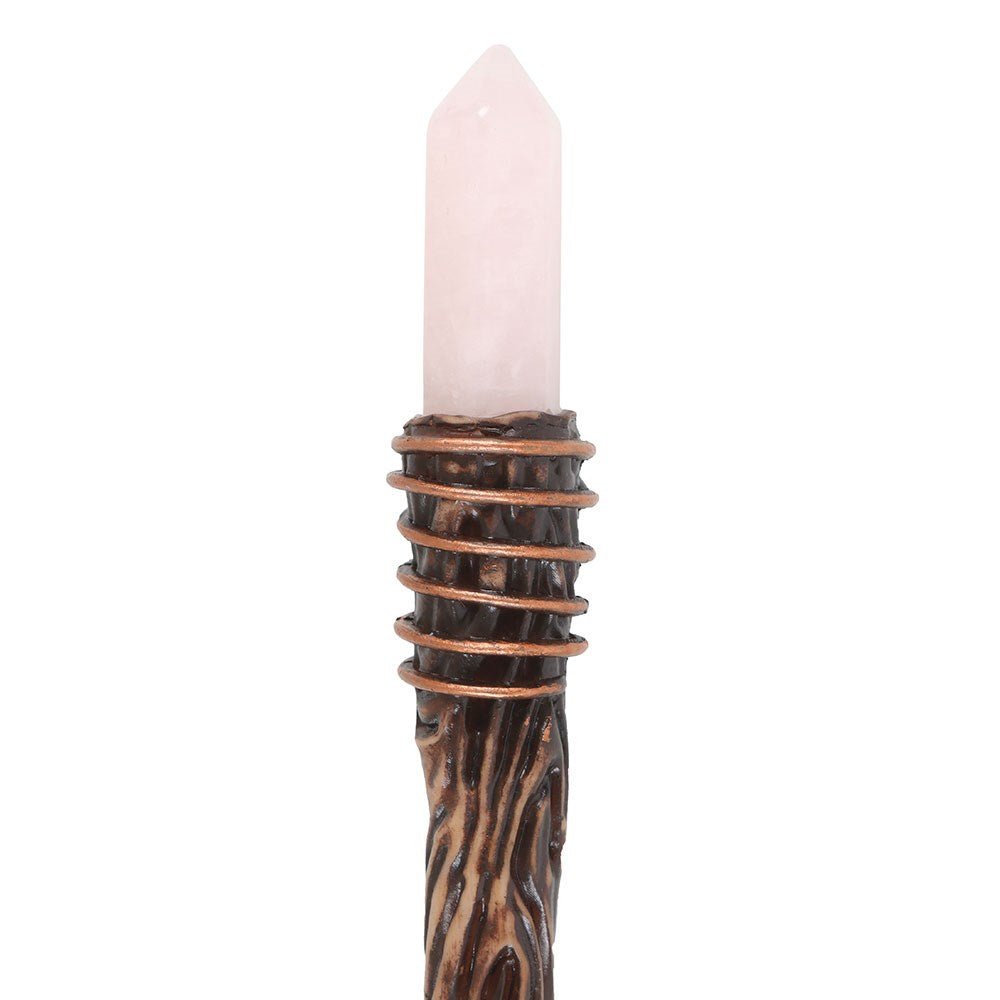 Romance Crystal Wand - Rose Quartz