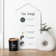 Yin Yang Hanging Metal Sign – 30cm