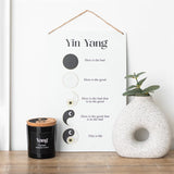 Yin Yang Hanging Metal Sign – 30cm
