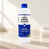 Benjamins Rubbing Alcohol 500ml bottle on a cream bathroom shelf