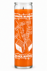 Blockbuster candle – Orange wax (colour illustration)