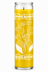 Blockbuster candle – Yellow wax (colour illustration)