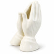 Porcelain Praying Hands Statue – 16.5cm on a white background