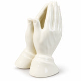 Porcelain Praying Hands Statue – 16.5cm on a white background