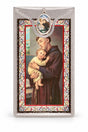 Saint Anthony Medal & Foil Leaflet Prayer Card on a white background