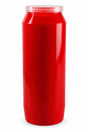 Red CBC 9-day sanctuary candle on a white background