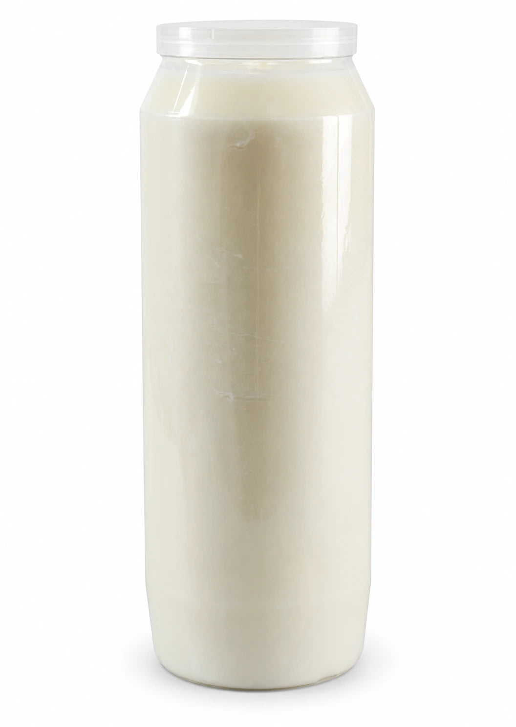 White CBC 9-day sanctuary candle on a white background
