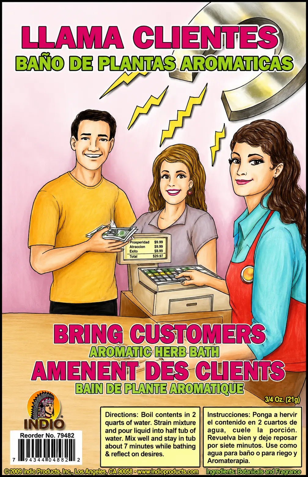 Attract Customer Bath Herbs Envelope Powerfulhand.com