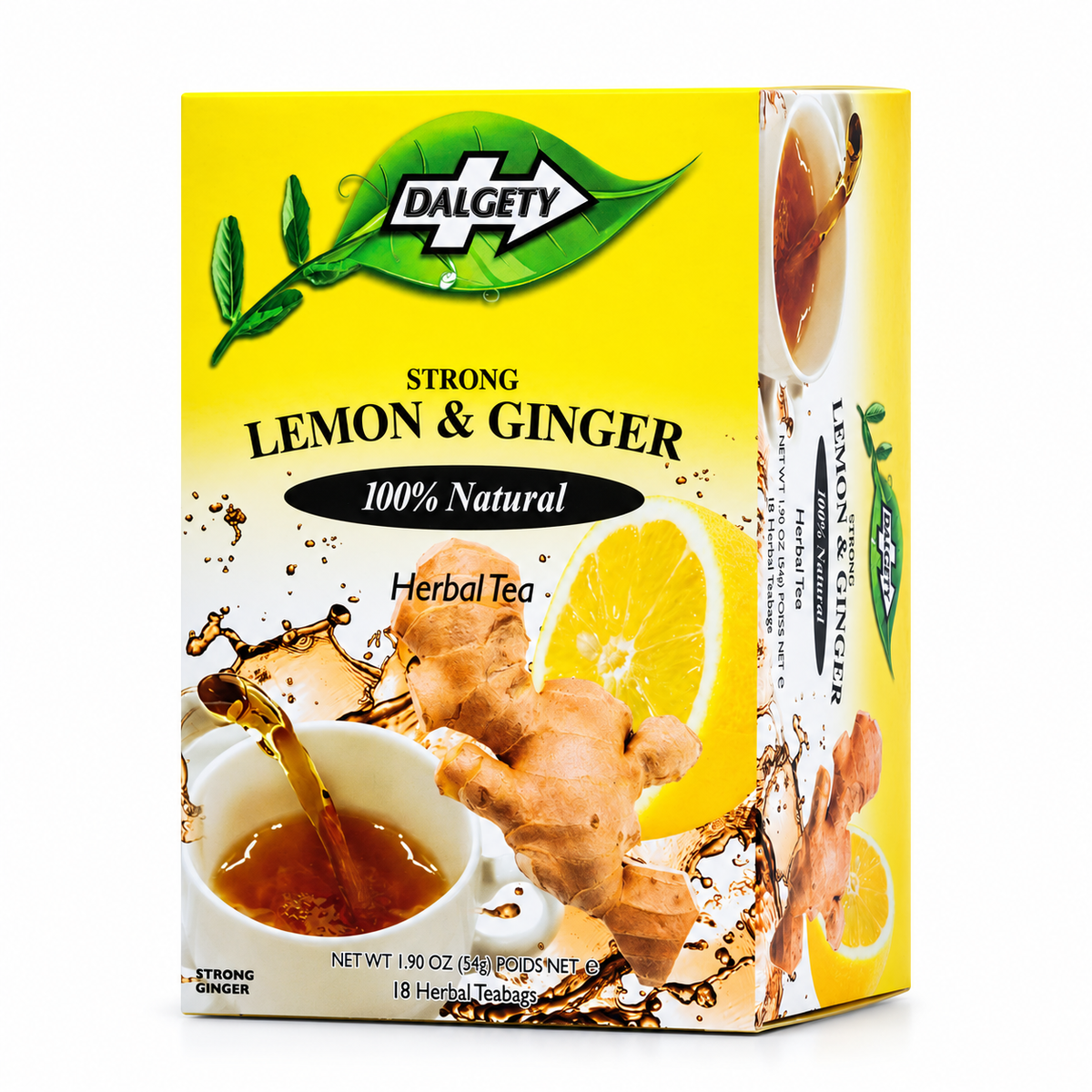 Dalgety Lemon & Ginger Tea studio photograph