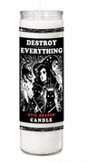destroy-everything candle – White wax (colour illustration)