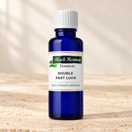 Double Fast Luck Oil — Black Hermon Essences — warm neutral lifestyle product photo