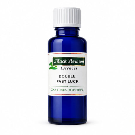 Double Fast Luck Oil — Black Hermon Essences — white studio product photo